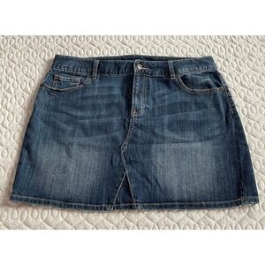 Women’s Gap Denim Jean Mini Skirt Dark Wash 14/32